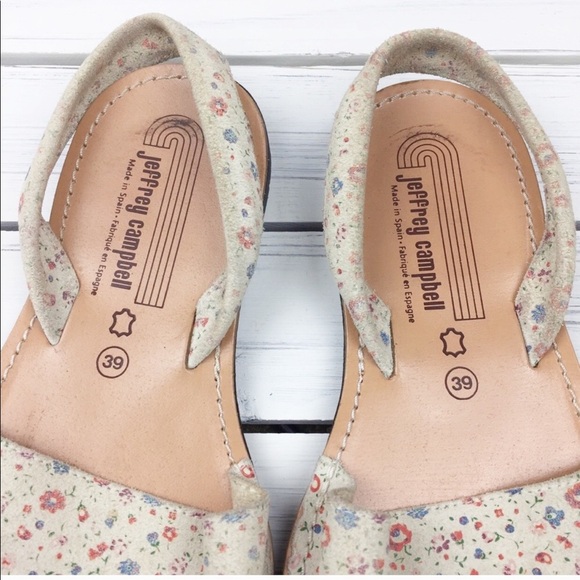 Jeffrey Campbell Floral Summer Sandals 39 - Picture 5 of 7